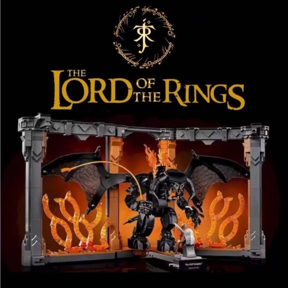 NEW SEALED LEGO COMPATIBLE LORD OF THE RINGS 10367 BALROG NOOK BOOKSHELF